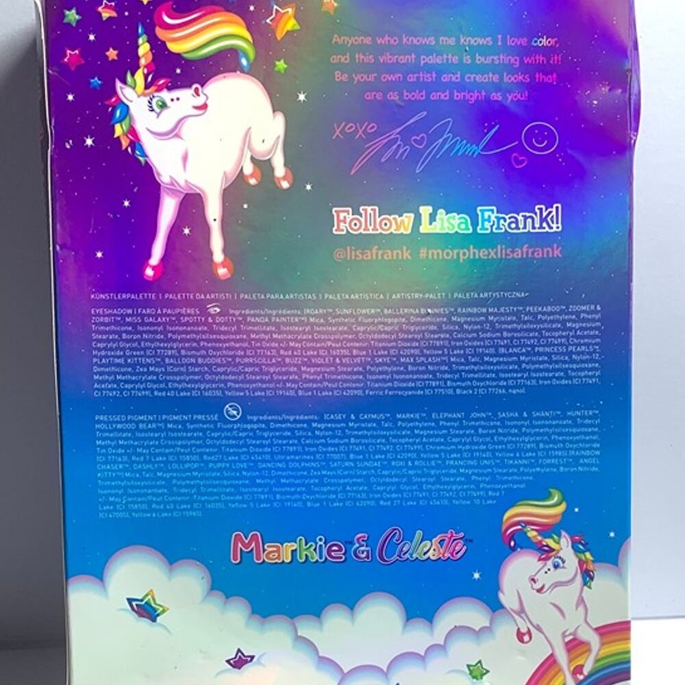 Morphe Cosmetics x Lisa Frank 35B Artistry Eyeshadow Palette